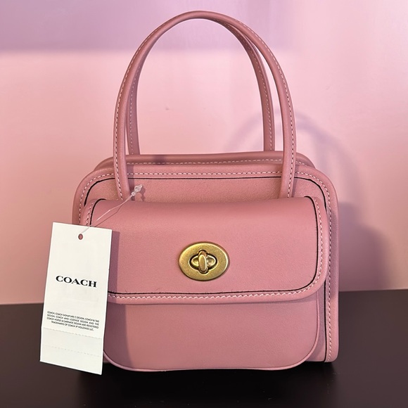 NWT Coach Mini Safari Bag in True Pink - Picture 2 of 8